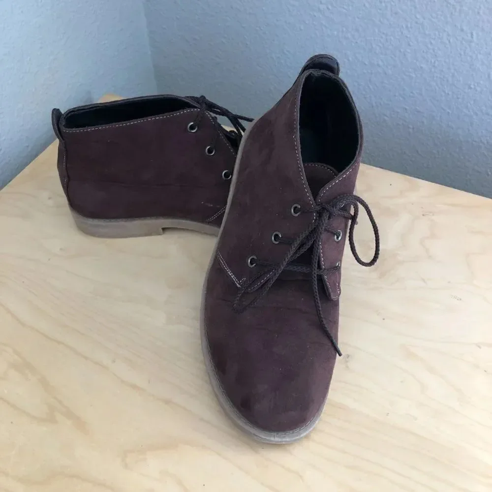 JOSEPH ALLEN Desert Chukka Boots Boy's size 4 Brown Tan Comfort